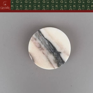 Poignée ronde en <span class=keywords><strong>marbre</strong></span> veiné diagonal épais GOLDKING pour tiroirs de meuble, sur mesure, OEM, ODM, directement de l'usine - Product Image 3