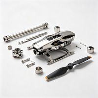 Layanan Pemesinan CNC Kustom Pabrik, Pemesinan Bubut, untuk Part Kit Drone Profesional dari Aluminium Alloy dan Stainless Steel