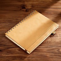 Carnets en PU spirale, format poche, en gros, promotionnels, en cuir, personnalisables, avec ensemble de papeterie, idéal comme cadeau ou pour les réunions, pour étudiants
