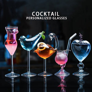 <span class=keywords><strong>Copa</strong></span> <span class=keywords><strong>de</strong></span> Cóctel Irregular Soplada a Mano para Restaurante, Copas <span class=keywords><strong>de</strong></span> Cóctel <span class=keywords><strong>de</strong></span> Forma Creativa, <span class=keywords><strong>Copa</strong></span> <span class=keywords><strong>de</strong></span> Vino Única para Bar - Product Image 2
