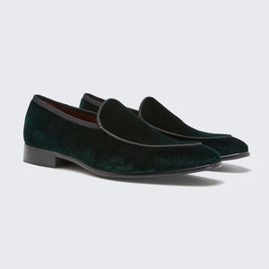 Chaussures italiennes de luxe pour hommes en gros, mocassins à bout carré, solides, décontractées, semelle antidérapante, chaussures à enfiler - Product Image 1