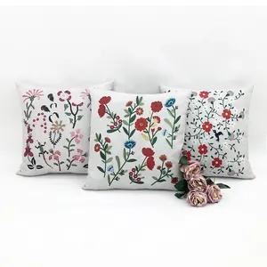 Boho decorativi in finto Jacquard ricamato cuscini floreali Jacquard copertura produttore cuscino decorativo per la casa personalizzato