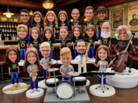 Custom Resin Bobble Head Figurines Personalized Band Team Group Dolls for Company Anniversary Gift Musician Collectibles