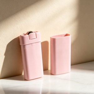 Contenitore ovale a torsione per <span class=keywords><strong>deodorante</strong></span> stick, in plastica rosa, per balsamo profumato solido - Product Image 3
