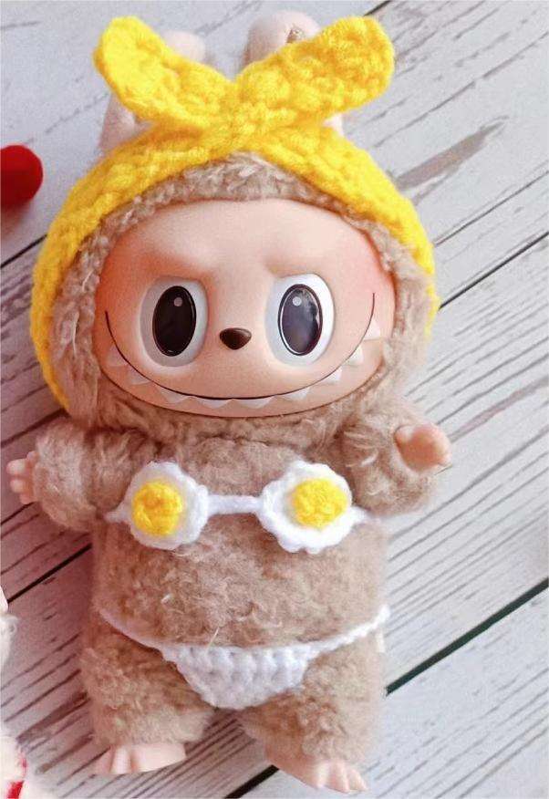 Yellow bikini set (doll not included) - 17cm