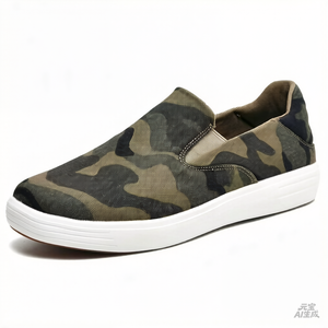 Chaussures de marche Veca à lacets, bout fermé, tige en PVC, semelle intermédiaire en latex/caoutchouc, design patchwork, résistantes aux taches, toutes saisons - Product Image 2