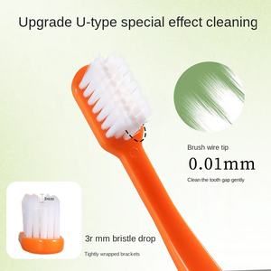 Sikat Gigi Manual Dewasa Bulu Lembut dengan Gagang Plastik untuk Perawatan Mulut di Rumah - Product Image 3