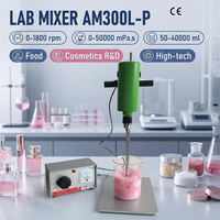 Agitador Eléctrico de Laboratorio AM300L-P de 300W y 40L con Alto Torque, hasta 1800 RPM, Apto para Mezclar Lodos de Alta Viscosidad