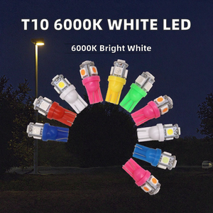 Ampoule LED T10 12V 6000K Blanc Canbus W5W 194 168 5050 5Smd Marque ZD 9W Feu de signalisation pour lampe de lecture intérieure de voiture - Product Image 2