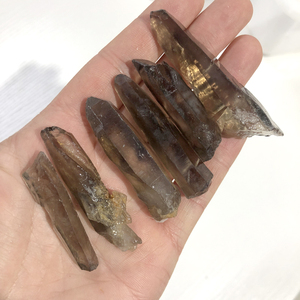 CHUSE Vente en gros de pierres de cristal naturelles polies, pointe de quartz fumé à des fins décoratives - Product Image 2
