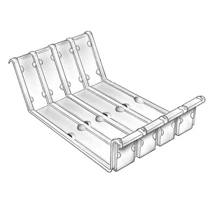 Nivel de Baño Adicional Galvanizado Brillante BxTxH 1500x500x400 mm para Armarios y Estantes - Product Image 2