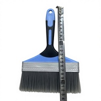 Pinceau plat breveté à fixation par filetage pour peinture, usage industriel et DIY, couleurs personnalisées, options multi-tailles, tête amovible, manche ergonomique