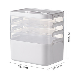 Scatola Portamedicinali Multilivello, Decorazione per la Casa, Contenitore per Medicinali di Grande Capacità, Cassetta di Pronto Soccorso - Product Image 1