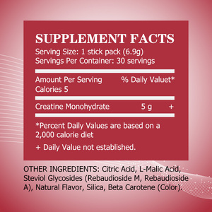 High Grade Premium Creatine Powder Pineapple Flavor Support Performance Training <b>Supplement</b> Creatine Monohydrate Powder Drink - Product Image 2
