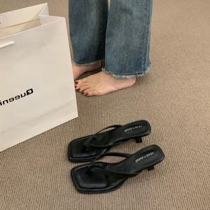 Nouvelles sandales à talons compensés style minimaliste français pour l'été 2026 – Élégantes mules à talons hauts pour femme, idéales pour l'extérieur - Product Image 3