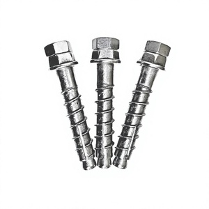 Vis d'ancrage en acier zingué à tête hexagonale, vis autotaraudeuse pour béton, vis de fixation robuste pour la maçonnerie - Product Image 2