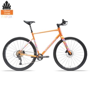 Vélo de route HULDABIKE Huludah Fire Fox en alliage d'aluminium avec guidon plat, 9 vitesses, freins à disque doubles, fourche à ressort hydraulique, câblage interne - Product Image 4