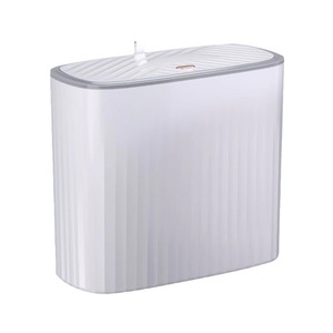 Moderner Rechteckiger Wandmontierter Küchen-Mülleimer mit Druckdeckel-Design Platzsparender Kunststoff-Abfalleimer für Innen/Außen Haushaltsschrank - Product Image 4