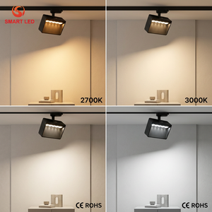 Projecteur mural LED RA80 Ra90 sur rail, haute puissance 15W 30W, avec fonctions Flood, Dali, 0-10V, Triac Dimmable, CE ROHS - Product Image 5