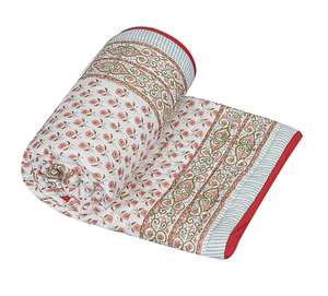 Haute qualité cousu à la main coton Kantha couette imprimée à la main de l'Inde prix de gros Service de personnalisation disponible - Product Image 1
