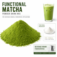 Mélange de poudre de matcha fonctionnel pour les marques de boissons et les applications de restauration