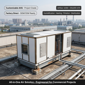 Unité de Traitement d'Air (UTA) Modulaire Haute Efficacité avec Système d'Eau Réfrigérée pour Projets CVC d'Hôtels et de Centres d'Exposition - Product Image 3
