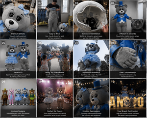 <span class=keywords><strong>Disfraz</strong></span> de Mascota de Animal de Oso Publicitario de Alta Calidad para Adulto <span class=keywords><strong>Disfraz</strong></span> de Mascota de Conejo de <span class=keywords><strong>Anime</strong></span> Personalizado para Fiesta de Halloween y Cosplay - Product Image 6