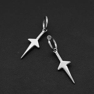 Boucles d'oreilles pendantes élégantes et étanches en acier inoxydable 316L plaqué, boucles d'oreilles tendance, boucles d'oreilles anime pour enfants, hommes et femmes - Product Image 2