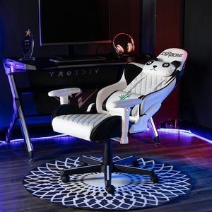 Chaise de jeu pour enfants pivotante et inclinable à dossier haut, fournisseur d'or Alibaba, en cuir blanc, Panda Hehua, siège large, <span class=keywords><strong>bureau</strong></span> de jeu - Product Image 3