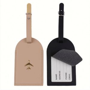 Etiqueta de Identificación de Cuero PU para Equipaje, Horizontal y Vertical, con Papel Interior para Firmar, para Viajes - Product Image 1