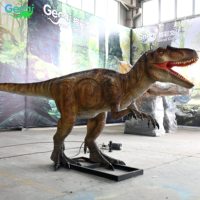 Modèle de dinosaure animatronique Spinosaurus grandeur nature pour extérieur, en bois fait main, pour jardin, aire de jeux publique, centre commercial, parc d'aventure