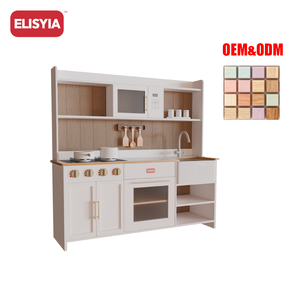 Cuisine en bois avec <span class=keywords><strong>lave</strong></span>-<span class=keywords><strong>vaisselle</strong></span> et réfrigérateur, 2-4 ans, rose, vert sauge, moderne, luxe, vente flash, soldes, moins <span class=keywords><strong>de</strong></span> 50, filles, garçons - Product Image 1