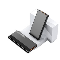 Batterie Li-Polymère 22,5W à Charge Rapide 30000mAh avec Chargeur Solaire 10W, Portable, Vente Directe Usine
