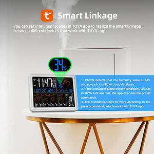 스마트 홈 날씨 역 컬러 스크린 기압계 습도계 높은 AccuracyTuya 와이파이 무선 날씨 역 - Product Image 6