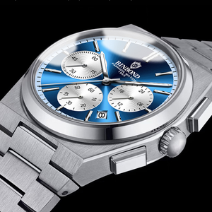 Reloj de Pulsera Binbond B203 203, Correa de Acero Inoxidable, Movimiento de Cuarzo, Reloj de Lujo para Hombre, Resistente al Agua, Reloj Masculino - Product Image 3