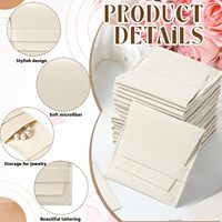 Factory Direct Microfiber Suede Jewelry Pouch Custom Soft Bag Drawstring Envelope Style Gift Necklaces Watches Printing