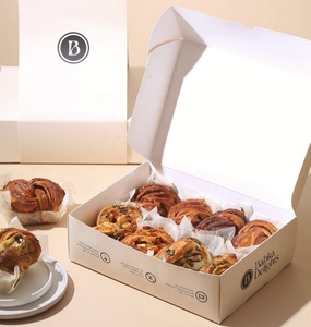 Kotak kemasan kue biskuit SMT makanan ringan pembagi kertas hadiah sekali pakai kustom mewah - Product Image 5