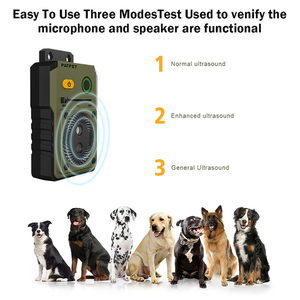 Repelente de perros ultrasónico <span class=keywords><strong>Control</strong></span> de ladridos Rango efectivo 15M Batería recargable impermeable> 20 horas Tres ultrasonidos - Product Image 4