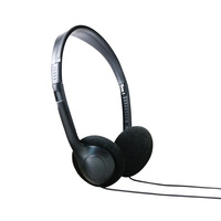 Headphone konferensi penerbangan sekali pakai, Headset Headphone berkabel Harga Murah 3.5mm untuk Pilot