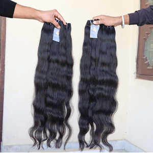 Venta al por mayor de alta calidad del pelo Remy camboyano brasileño vietnamita templo frontal tejido paquetes en crudo Vaganza estilos de onda recta - Product Image 6
