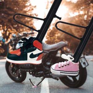 Mini Canvas Sneaker Keychain Red Black Blue Green Yellow Portable <b>Key</b> Accessories Sports Theme Zinc Alloy <b>Chain</b> - Product Image 4