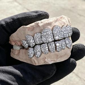Grillz élégant en moissanite, taille brillant rond, bijoux de luxe hip-hop, accessoire dentaire tendance, cadeau pour hommes et femmes - Product Image 3
