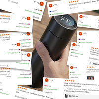 Bouteille isotherme portable avec logo personnalisé, bouteille d'eau thermique imprimée sur mesure avec couvercle à thé pour les voyages