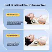 Coussin de massage de haute qualité pour la relaxation du cou et des épaules, correcteur de colonne vertébrale, dispositif de traction cervicale pour soulager les douleurs cervicales