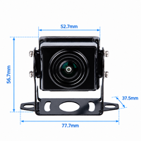 Caméra de véhicule OEM/ODM IP68 avec support, vision nocturne couleur Starlight, objectif 1.4mm 1080P et champ de vision large de 165 degrés