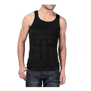 Mens Slimming Body Shaper Seamless Compression Shirt Tummy Control <strong>Slimmer</strong> Shapewear Gynecomastia Undershirt - Product Image 4