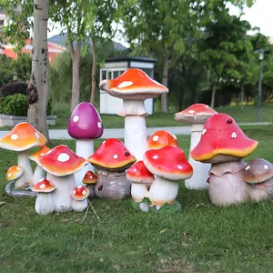 Moules en résine pour l'extérieur Petites décorations pour la maison Grandes décorations de champignons de jardin pour l'affichage