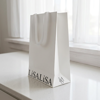 Sacs en papier personnalisés de luxe pour cosmétiques et vêtements, avec logo imprimé sur mesure