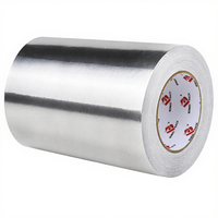 Ruban adhésif en aluminium BOMEI PACK, ruban adhésif métallique résistant, ruban adhésif argenté haute température, adhésif acrylique pour CVC/air
