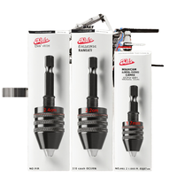 Dr. Adaptateur de fixation rapide sans clé géant pour embouts hexagonaux de 1/4 po, auto-serrant, pour perceuses sans fil, accessoires d'outils électriques